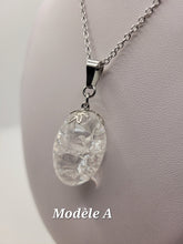 Charger l'image dans la galerie, Chaîne avec pierre Semi-Précieuse-Quartz Feu de glace