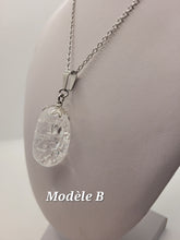 Charger l'image dans la galerie, Chaîne avec pierre Semi-Précieuse-Quartz Feu de glace