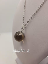 Charger l'image dans la galerie, Chaîne avec pierre Semi-Précieuse-Quartz Fumé
