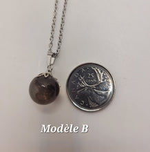 Charger l'image dans la galerie, Chaîne avec pierre Semi-Précieuse-Quartz Fumé