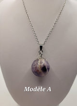 Charger l'image dans la galerie, Chaîne avec pierre Semi-Précieuse-Lépidolite