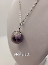 Charger l'image dans la galerie, Chaîne avec pierre Semi-Précieuse-Lépidolite