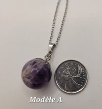 Charger l'image dans la galerie, Chaîne avec pierre Semi-Précieuse-Lépidolite