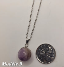 Charger l'image dans la galerie, Chaîne avec pierre Semi-Précieuse-Lépidolite