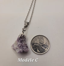 Charger l'image dans la galerie, Chaîne avec pierre Semi-Précieuse-Lépidolite