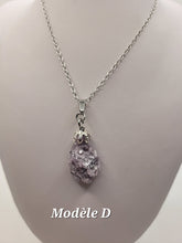 Charger l'image dans la galerie, Chaîne avec pierre Semi-Précieuse-Lépidolite