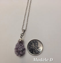 Charger l'image dans la galerie, Chaîne avec pierre Semi-Précieuse-Lépidolite