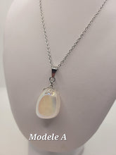 Charger l'image dans la galerie, Chaîne avec pierre Semi-Précieuse-Quartz Aura