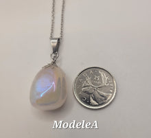 Charger l'image dans la galerie, Chaîne avec pierre Semi-Précieuse-Quartz Aura