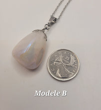 Charger l'image dans la galerie, Chaîne avec pierre Semi-Précieuse-Quartz Aura