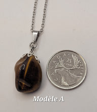 Charger l'image dans la galerie, Chaîne avec pierre Semi-Précieuse-Oeil de tigre