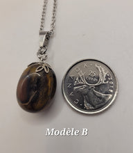 Charger l'image dans la galerie, Chaîne avec pierre Semi-Précieuse-Oeil de tigre