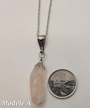 Charger l'image dans la galerie, Chaîne avec pierre Semi-Précieuse-Quartz Rose