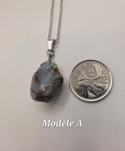 Charger l'image dans la galerie, Chaîne avec pierre Semi-Précieuse-Aigue-Marine