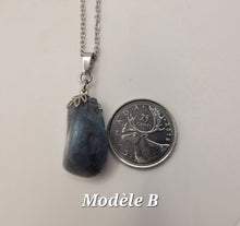 Charger l'image dans la galerie, Chaîne avec pierre Semi-Précieuse-Aigue-Marine