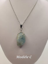 Charger l'image dans la galerie, Chaîne avec pierre Semi-Précieuse-Aigue-Marine