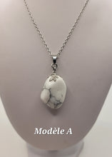 Charger l'image dans la galerie, Chaîne avec pierre Semi-Précieuse-Howlite