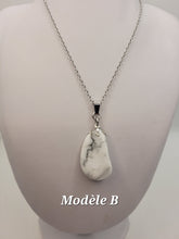 Charger l'image dans la galerie, Chaîne avec pierre Semi-Précieuse-Howlite