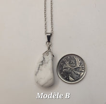 Charger l'image dans la galerie, Chaîne avec pierre Semi-Précieuse-Howlite