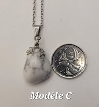 Charger l'image dans la galerie, Chaîne avec pierre Semi-Précieuse-Howlite