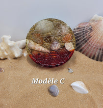 Charger l'image dans la galerie, Orgonite Fleur de Vie - Cornaline & Citrine