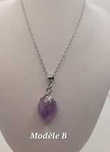 Charger l'image dans la galerie, Chaîne avec pierre Semi-Précieuse-Améthyste