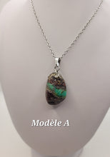 Charger l'image dans la galerie, Chaîne avec pierre Semi-Précieuse-Chrysoprase