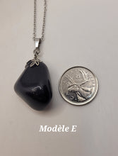 Charger l'image dans la galerie, Chaîne avec pierre Semi-Précieuse-Obsidienne Noire