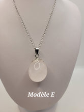 Charger l'image dans la galerie, Chaîne avec pierre Semi-Précieuse-Quartz Rose