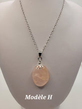 Charger l'image dans la galerie, Chaîne avec pierre Semi-Précieuse-Quartz Rose