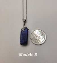 Charger l&#39;image dans la galerie, Chaîne avec pierre Semi-Précieuse-Lapis Lazuli
