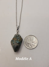 Charger l'image dans la galerie, Chaîne avec pierre Semi-Précieuse-Émeraude
