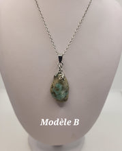 Charger l'image dans la galerie, Chaîne avec pierre Semi-Précieuse-Émeraude