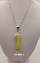 Charger l'image dans la galerie, Chaîne avec pierre Semi-Précieuse-Serpentine Jaune