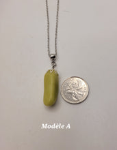 Charger l'image dans la galerie, Chaîne avec pierre Semi-Précieuse-Serpentine Jaune