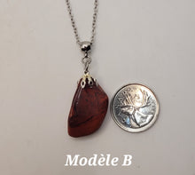 Charger l'image dans la galerie, Chaîne avec pierre Semi-Précieuse-Jaspe Rouge