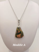 Charger l'image dans la galerie, Chaîne avec pierre Semi-Précieuse-Unakite