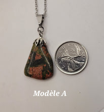 Charger l'image dans la galerie, Chaîne avec pierre Semi-Précieuse-Unakite