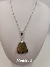 Charger l'image dans la galerie, Chaîne avec pierre Semi-Précieuse-Unakite