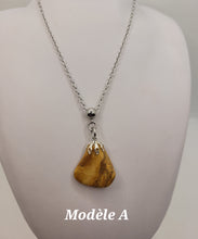 Charger l'image dans la galerie, Chaîne avec pierre Semi-Précieuse-Jaspe Jaune