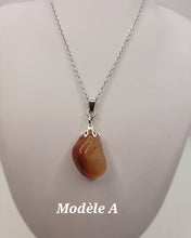 Charger l'image dans la galerie, Chaîne avec pierre Semi-Précieuse-Cornaline