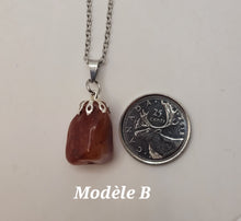 Charger l'image dans la galerie, Chaîne avec pierre Semi-Précieuse-Cornaline
