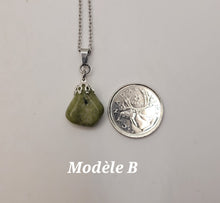 Charger l'image dans la galerie, Chaîne avec pierre Semi-Précieuse-Jade Néphrite