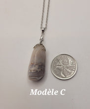 Charger l'image dans la galerie, Chaîne avec pierre Semi-Précieuse-Agate de Botswana