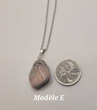 Charger l'image dans la galerie, Chaîne avec pierre Semi-Précieuse-Agate de Botswana