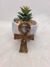 Charger l'image dans la galerie, Collection Isis & Égypte ancienne-Orgonite Croix D'ânhk-Tourmaline Noire