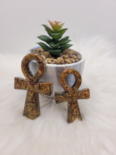 Charger l'image dans la galerie, Collection Isis & Égypte ancienne-Orgonite Croix D'ânhk-Tourmaline Noire