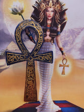 Charger l'image dans la galerie, Collection Isis & Égypte ancienne-Orgonite Grande Croix d'ânkh -Lapis-Lazuli & Cornaline