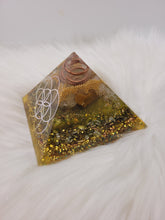 Charger l'image dans la galerie, Orgonite 9x9 cm - Citrine & Jaspe Jaune