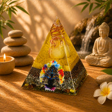 Charger l'image dans la galerie, Orgonite 13X13 cm -Rose Coeur solaire ✨️💛
